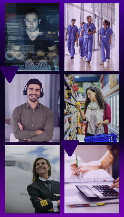 Industries visual collage