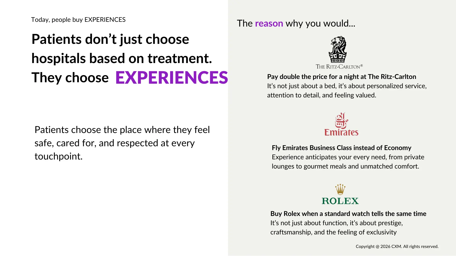 CXM Signature Patient Experience Approach